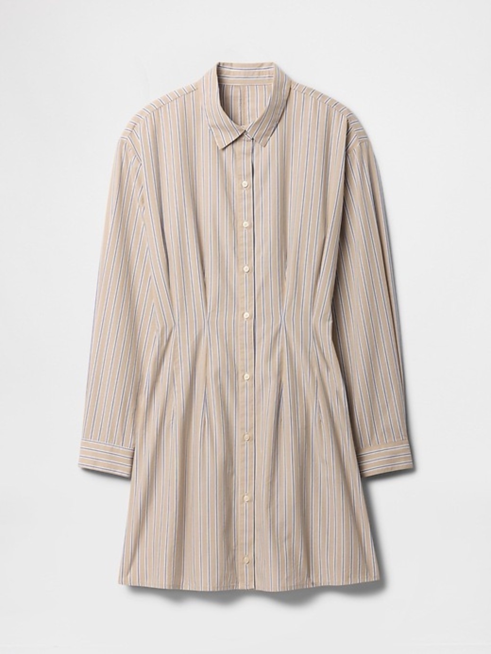 GAP NWT Striped Poplin Mini Shirt Dress
